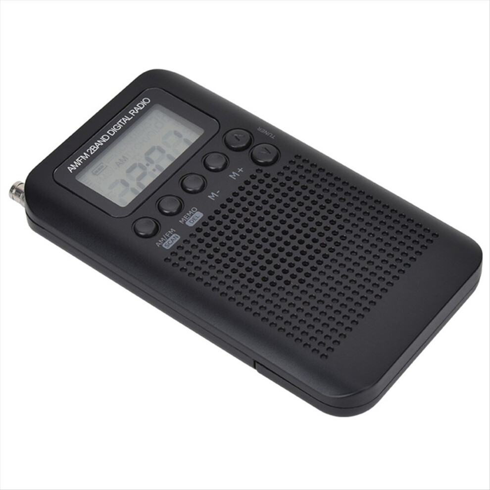 Mini Portable Digital Fm Receiver, Fm/Am Dual Band Conference Radio Black 4851529684563