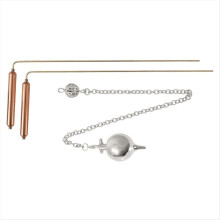 Baguettes de sourcier en cuivre, baguettes de sourcier avec pendentif, baguettes de sourcier en cuivre