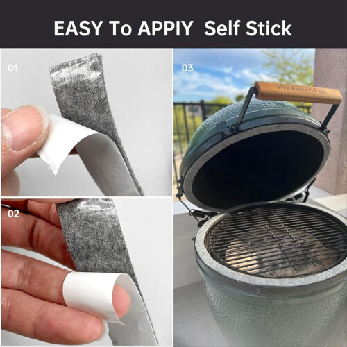 Packning för högtemperaturgrill för lockets topp, packning för rökare 2