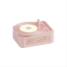 Vinyl Wireless Bluetooth Speaker Alarms Clock Small Record Player C