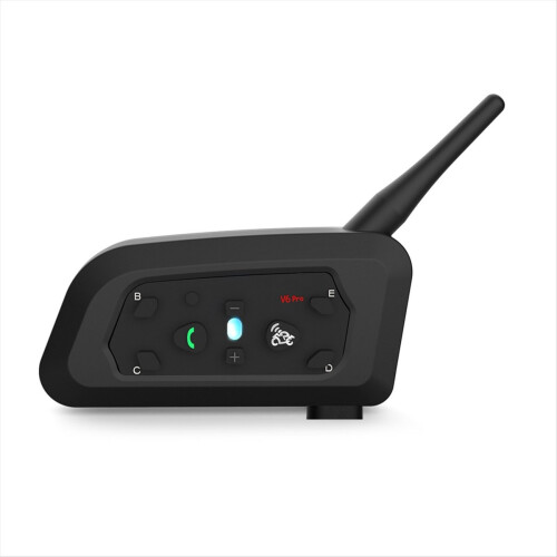V6 PRO 800M Motorfiets Bluetooth Helm Headset Intercom