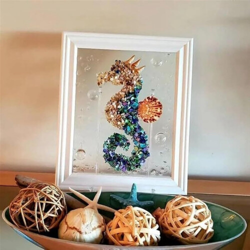 Ocean Glass Art Set, Κατάλληλο για ενήλικες DIY συναρμολόγηση, Fishtail 1
