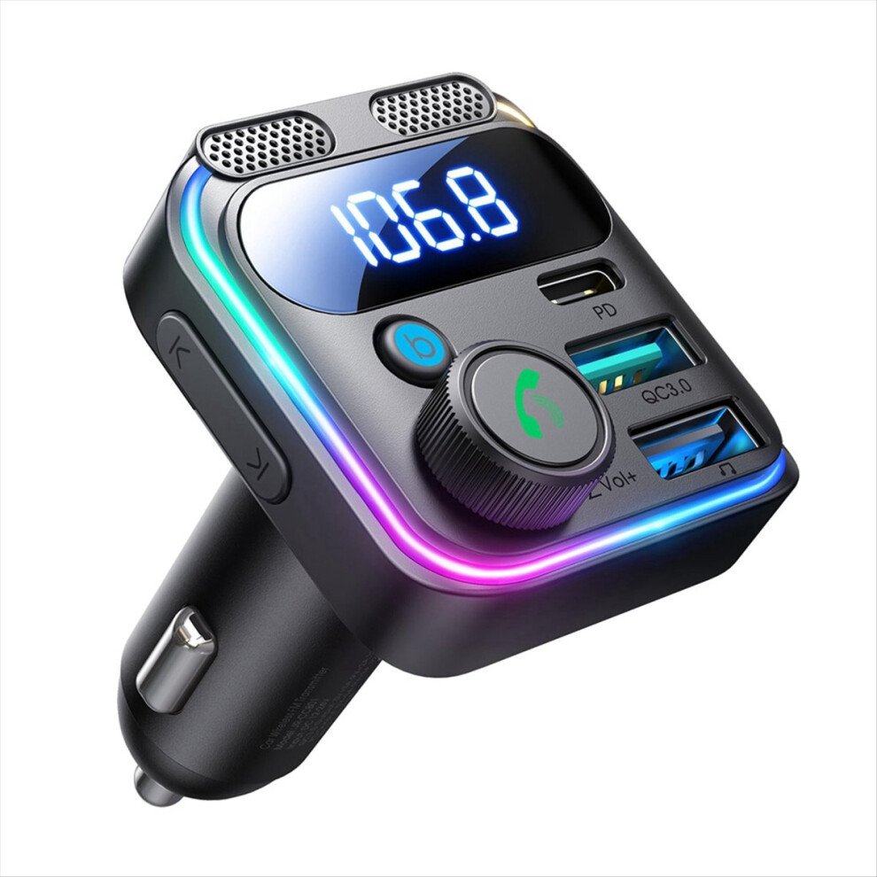 Fm Transmitter Dual Mics&Hifi Bass Bluetooth 5.3 Car Charger 4852900848567