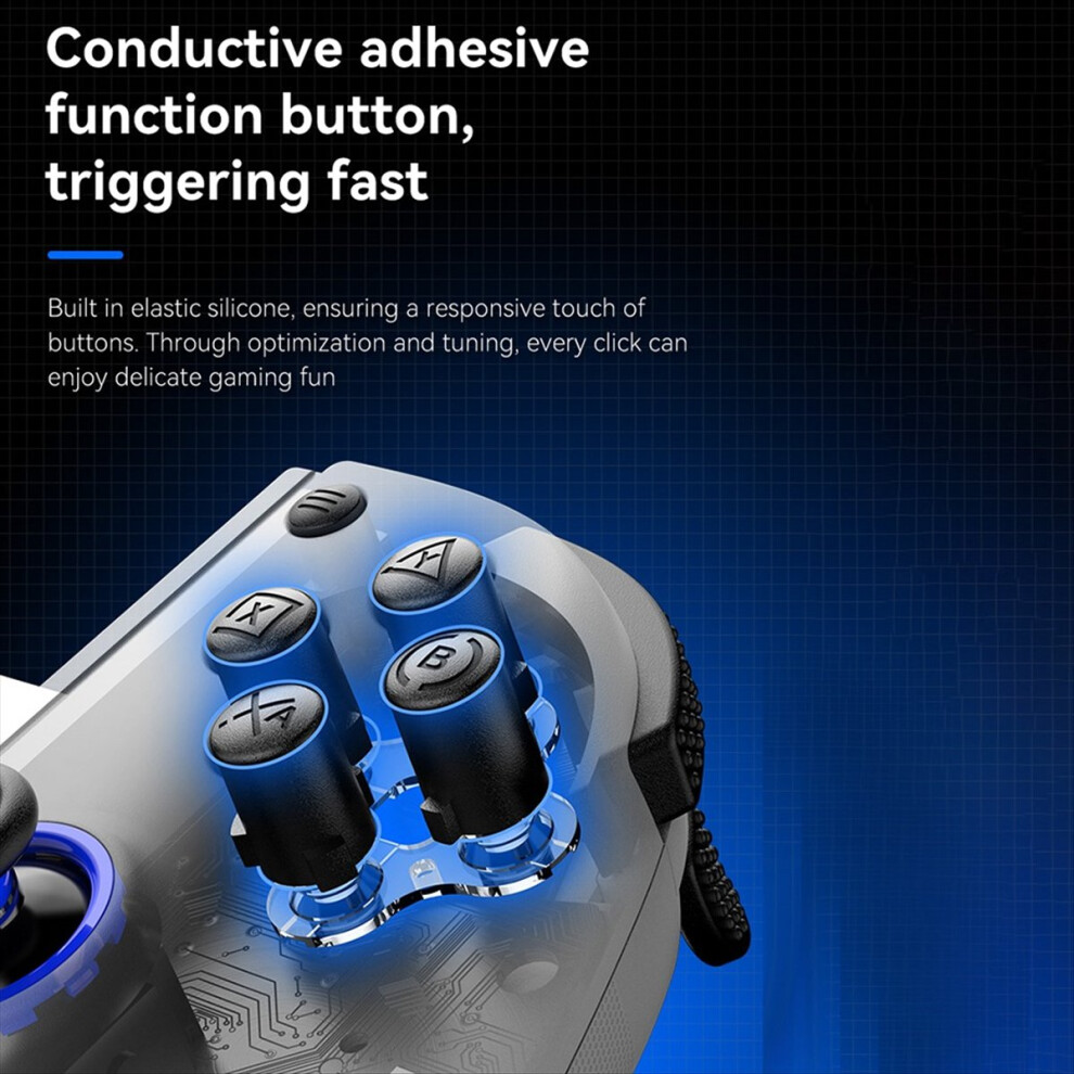 D11 Stretch Gamepad Hall Trigger For Pc Android Ios Bluetooth White 4852900823571