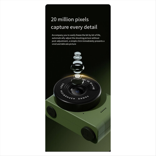 A5 Kids Digital Camera Toy, Green 2