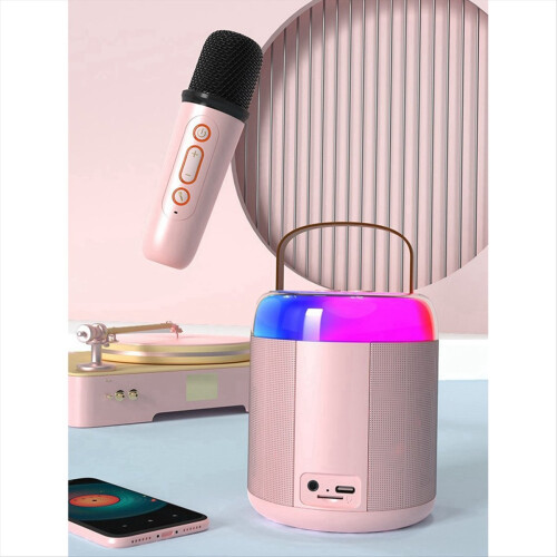 Draagbare karaokemachine Y2 KTV Bluetooth-systeem roze 2