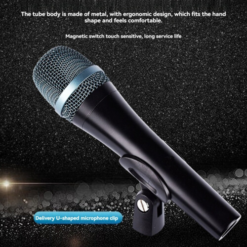 E945 Wired Dynamic Super-Cardioid Vocal Microphone, Handheld Mic 1