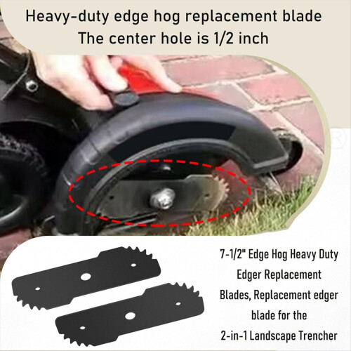 5 peças de lâmina de corte resistente Edge Hog de 7-1/2 polegadas para 1