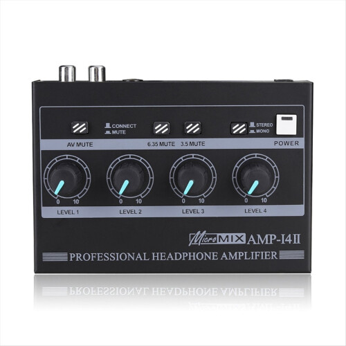 AMP‑I4Ⅱ Επαγγελματικός ενισχυτής ακουστικών 4 καναλιών Βύσμα ΕΕ