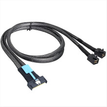 PCIE Gen5 MCIO 8X - Mini SAS HD SFF 8643 -suurnopeuskaapeli 1M