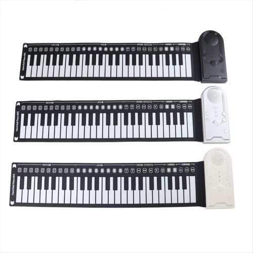 49-Key Hand-Rolled Piano Piano Teaching Instrument Silver 2