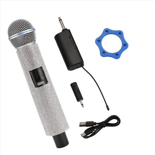 Draadloze handheld dynamische microfoon karaokemicrofoon 1 microfoon 1