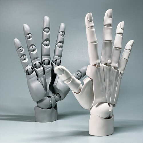 Universal Flexible Hand Model, Movable Artist Mannequin Hand Shape, B 2