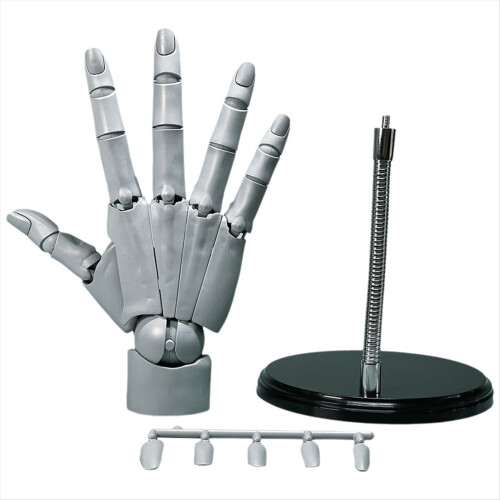Universal Flexible Hand Model, Movable Artist Mannequin Hand Shape, B