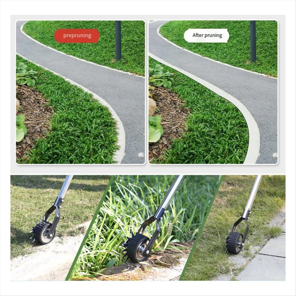 Wheel Rotary Edger, Manual Edger Lawn Tool,Adjustable Length-image-OPC-PGMNSM7-NEW