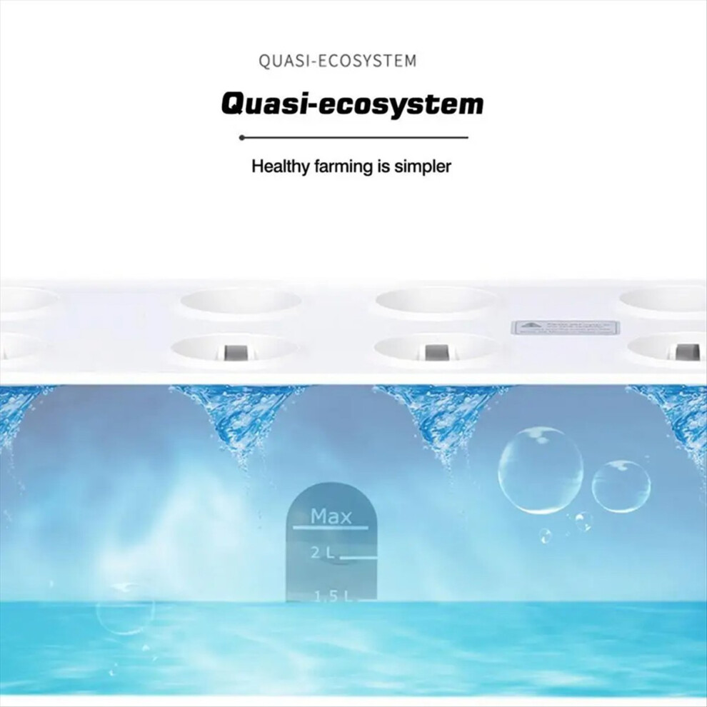 Hydroponics Growing System LED Plant Growth Light EU Plug white-image-OPC-PGMNV5S-NEW