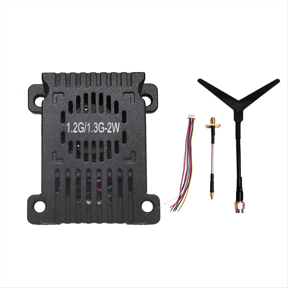 1.2G 1.3G 2W Vtx 9 Channel 2000Mw Fpv Transmitter For Airplane Drone Black 4852900810793