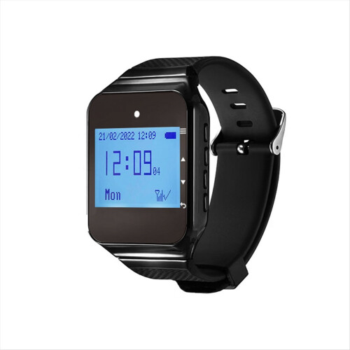 Restaurant Pager Waiter Calling System with Watch Call Button, Black 1