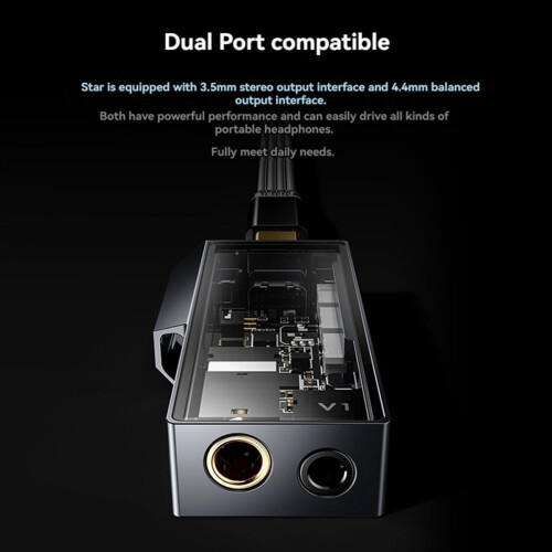 V1 Audio Decoder Headphone Amplifier Dual CS43131 Chips A 2