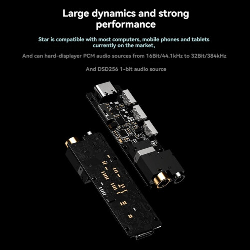 V1 Audio Decoder Headphone Amplifier Dual CS43131 Chips A 1