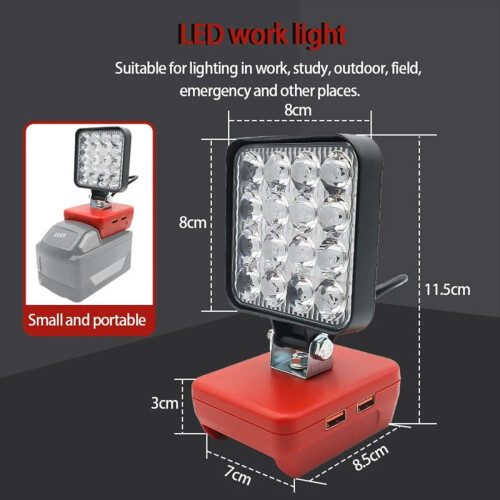 16 LED Work Light Spotlights Outdoor Work Fishing Handheld Emergency 1