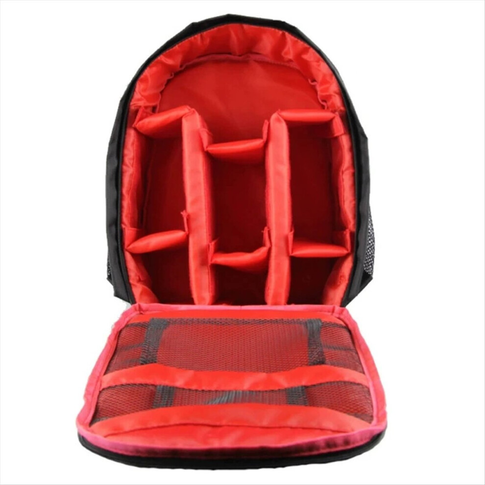 Multi-Functional Digital Camera Backpack Bag Waterproof Red 4852911567624