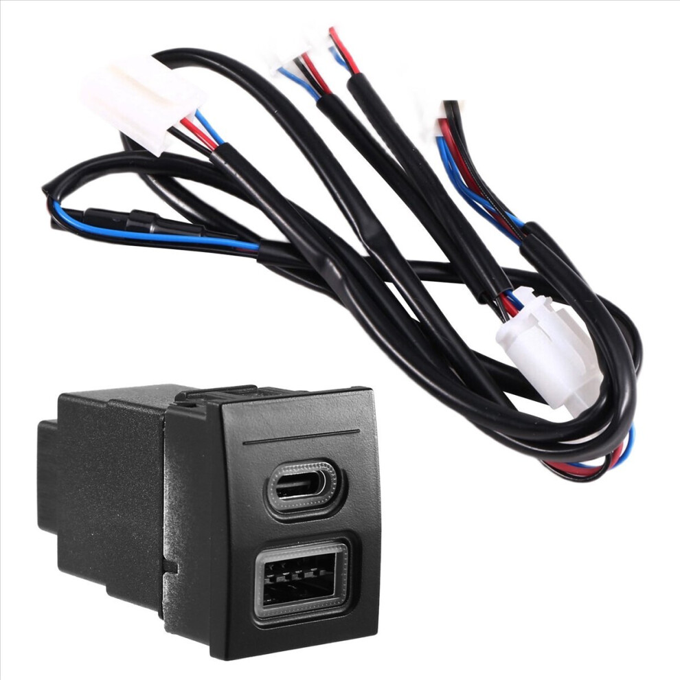Car Usb Charger Pd Quick Charge Qc3.0 Phone Charging Adapter For Vw Red 4852522441566