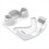 For Quest 3S VR Helmet Charging Base Handle Storage White 1