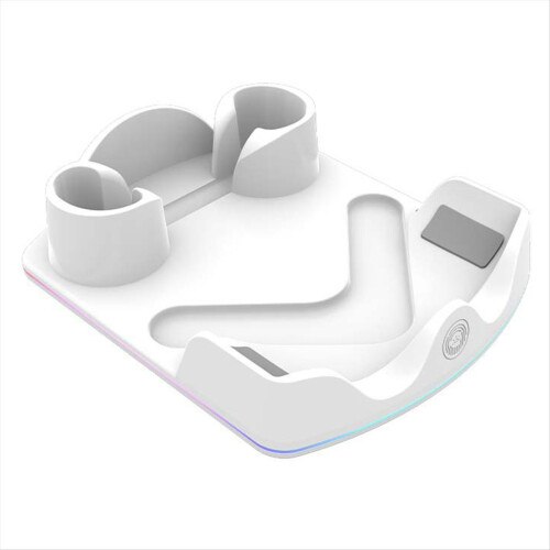 For Quest 3S VR Helmet Charging Base Handle Storage White