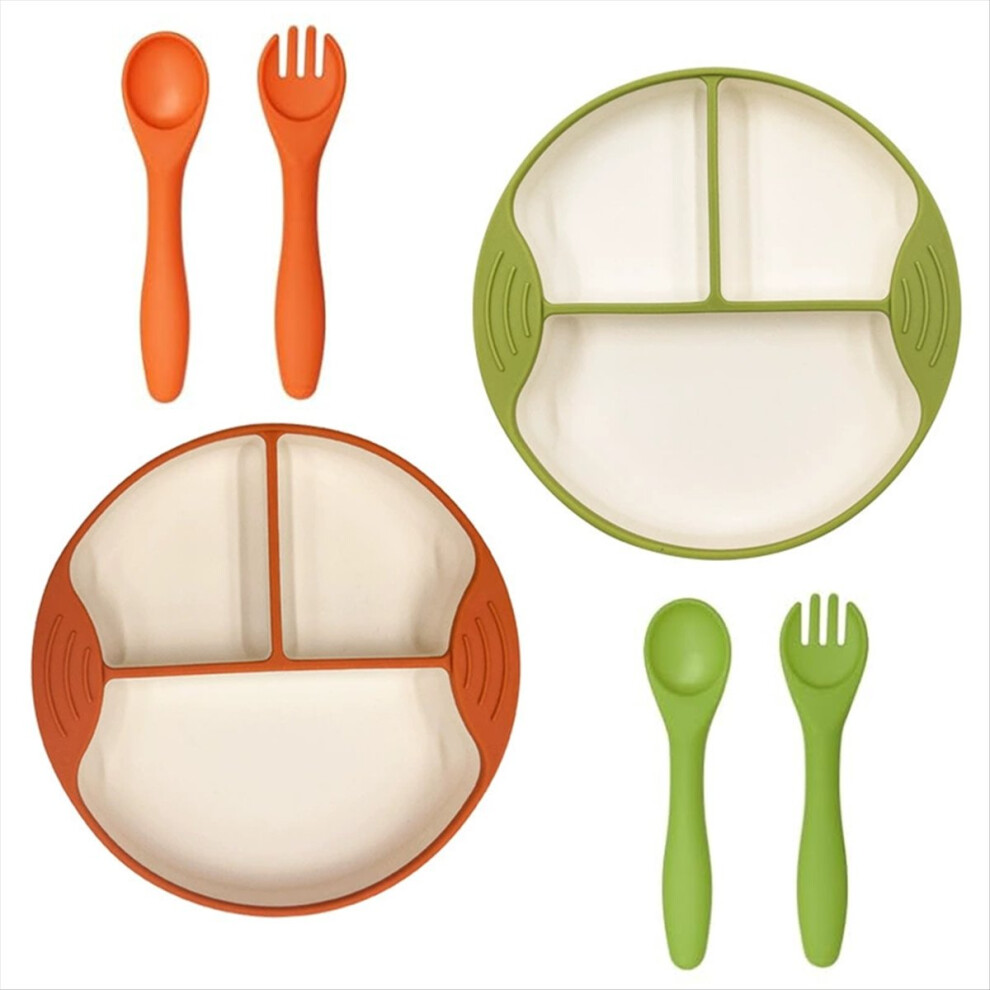 Silicone Suction Plates for Baby & Toddler Divided Design