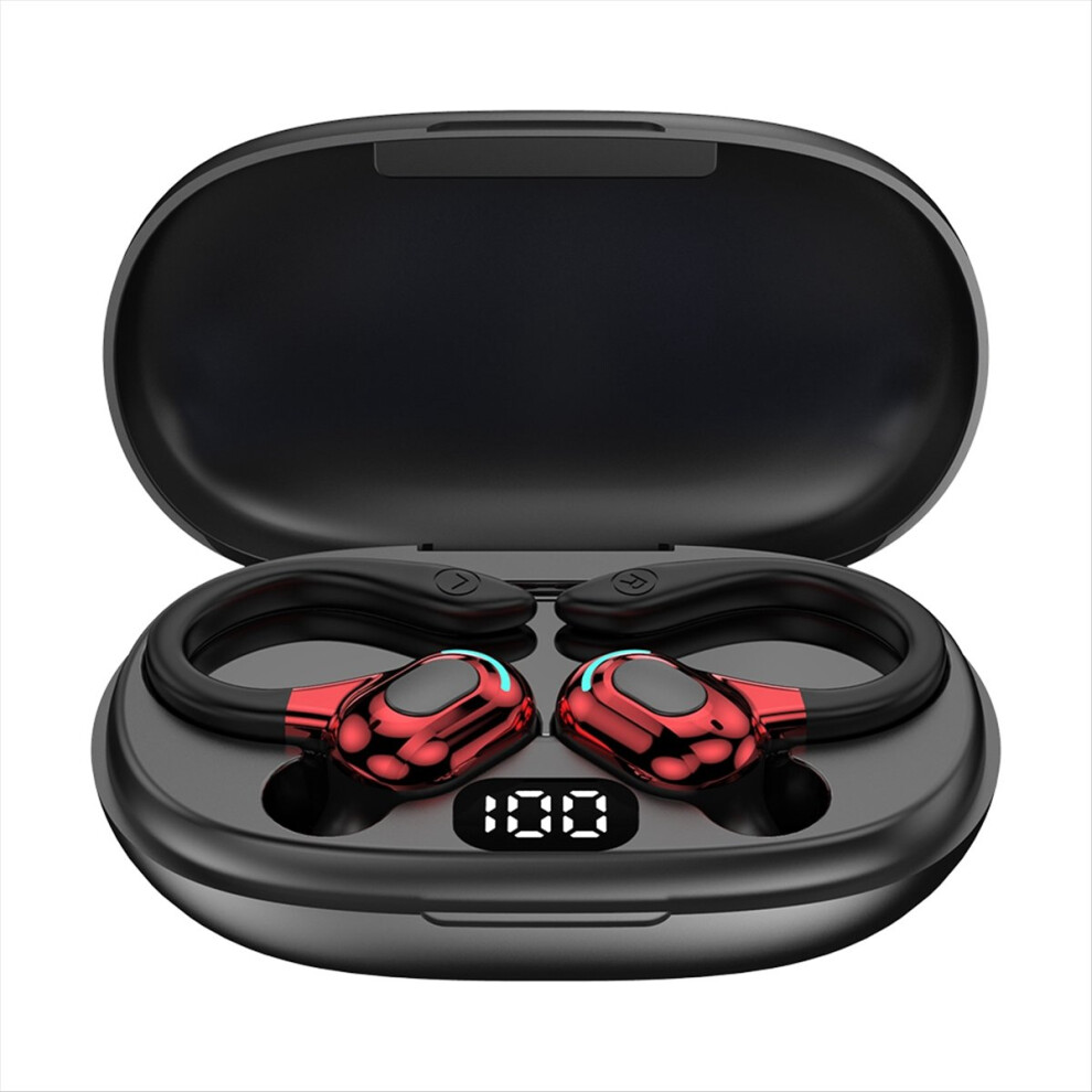 Earhook Bluetooth Headset, Ai Translation, Red 4852911567389