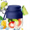 Presse-agrumes électrique rechargeable pour étudiants, bleu 1