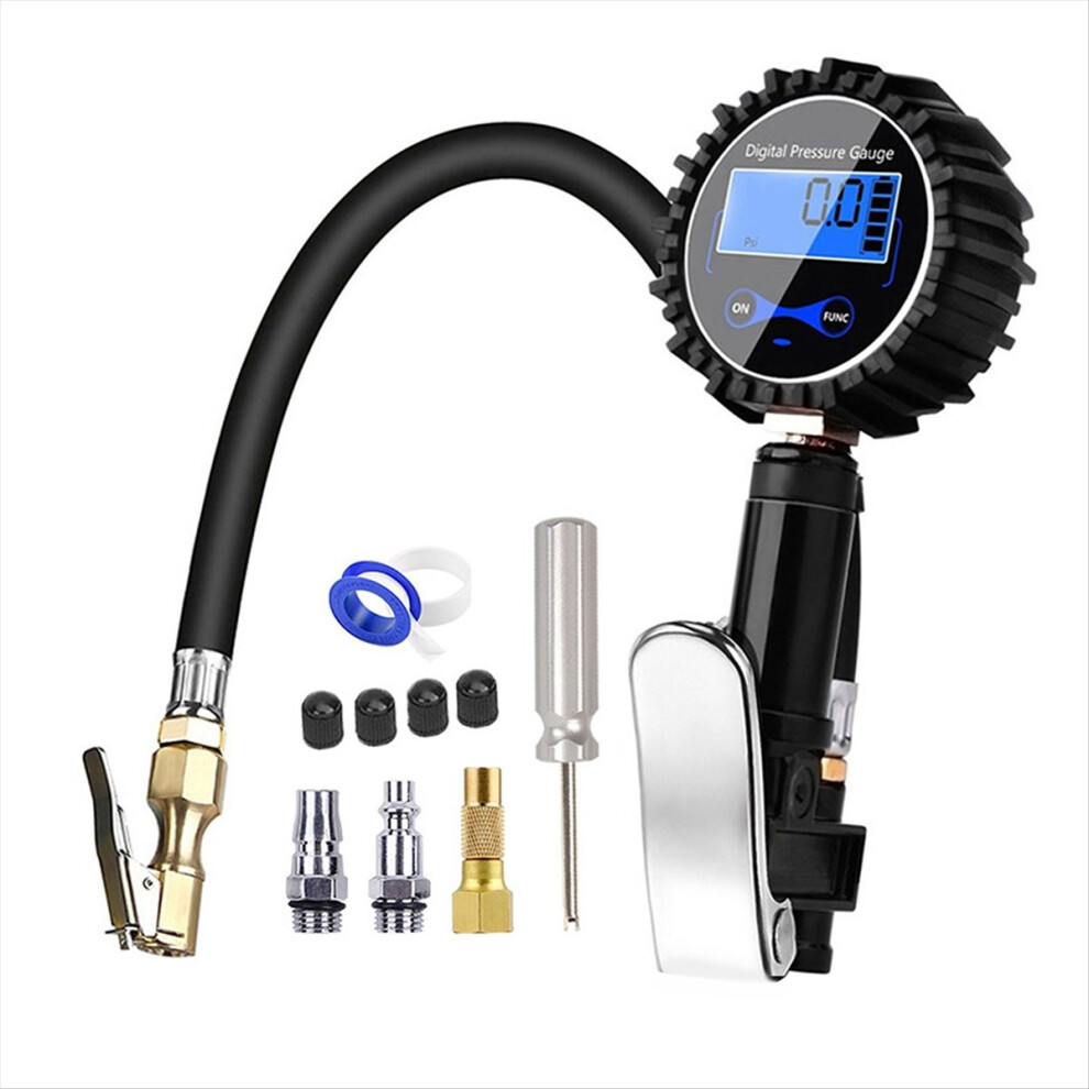 Digital Tire Pressure Inflator Gauge Aluminum 4852522456140