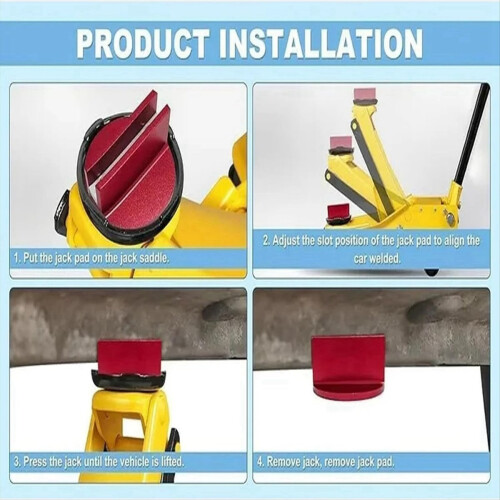 2 τεμάχια προσαρμογέας Pinch Weld Jack, επιθέματα βάσης δαπέδου Jack 1