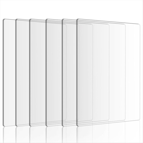 6 peças de almofadas de corte de acrílico transparente, placa de corte de 8,7 x 6,1 polegadas