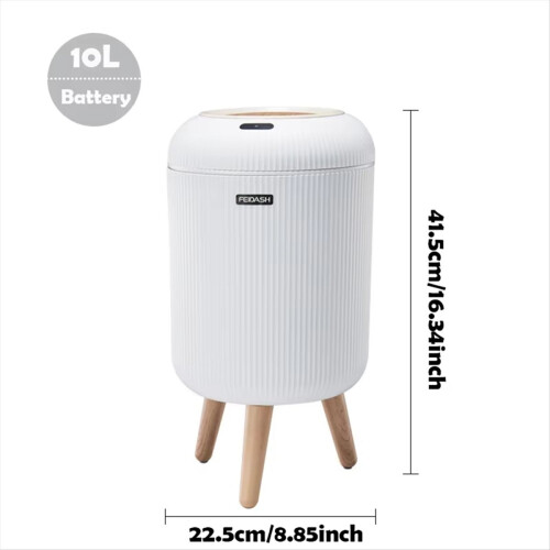 FEIDASH Automatic Trash Can Motion Sensor for Bedroom, Bathroom A 1