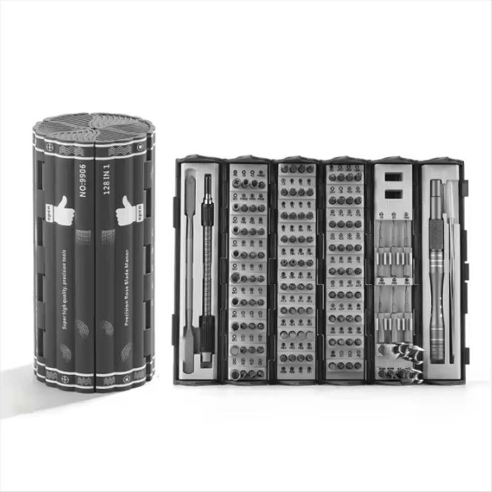128 In 1 Precision Screwdriver Set Magnetic Screw Nuts Bits 4852911551173