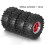 Set di 4 ruote Beadlock per auto cingolate RC da 1/18 e 1/24, colore nero 7