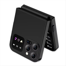 A50 Pro Flip Phone Dual SIM Card GSM Αυτόματη εγγραφή κλήσεων Μαύρο