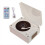 Bluetooth 5.1 CD Speaker with Tray-Loaded Player Wood Grain White 1