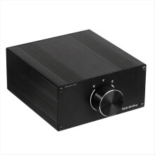 3-Way Stereo XLR Passive Audio Signal Switcher Selection Switch