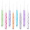 8 Pcs Plastic Crochet Hooks, Inline Crochet Hooks Set for Knitting 1