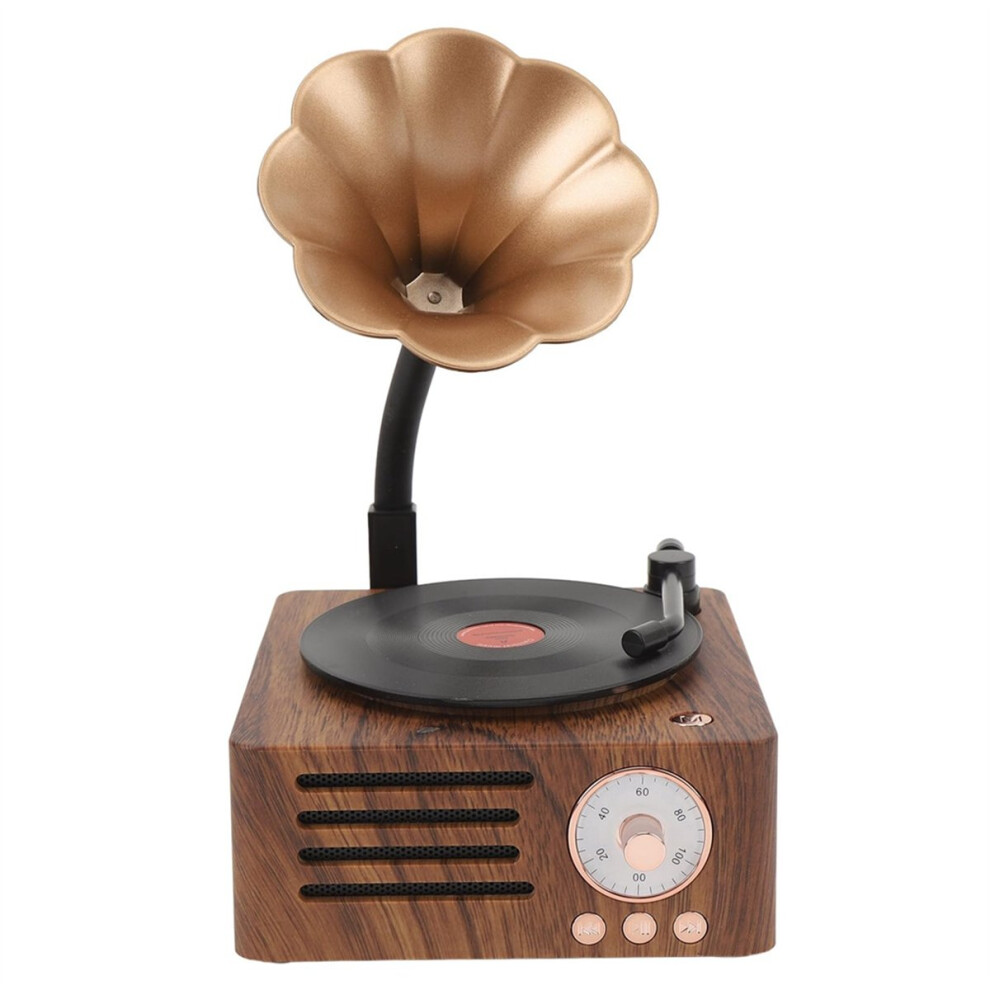 Retro Gramophone Shape Bluetooth Speaker Portable Box Wireless 4852522427638