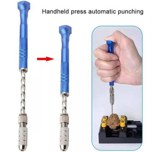 Pin Vise Hand Drills Bits Set with 0.5-3 mm Twist Drill Bits 2