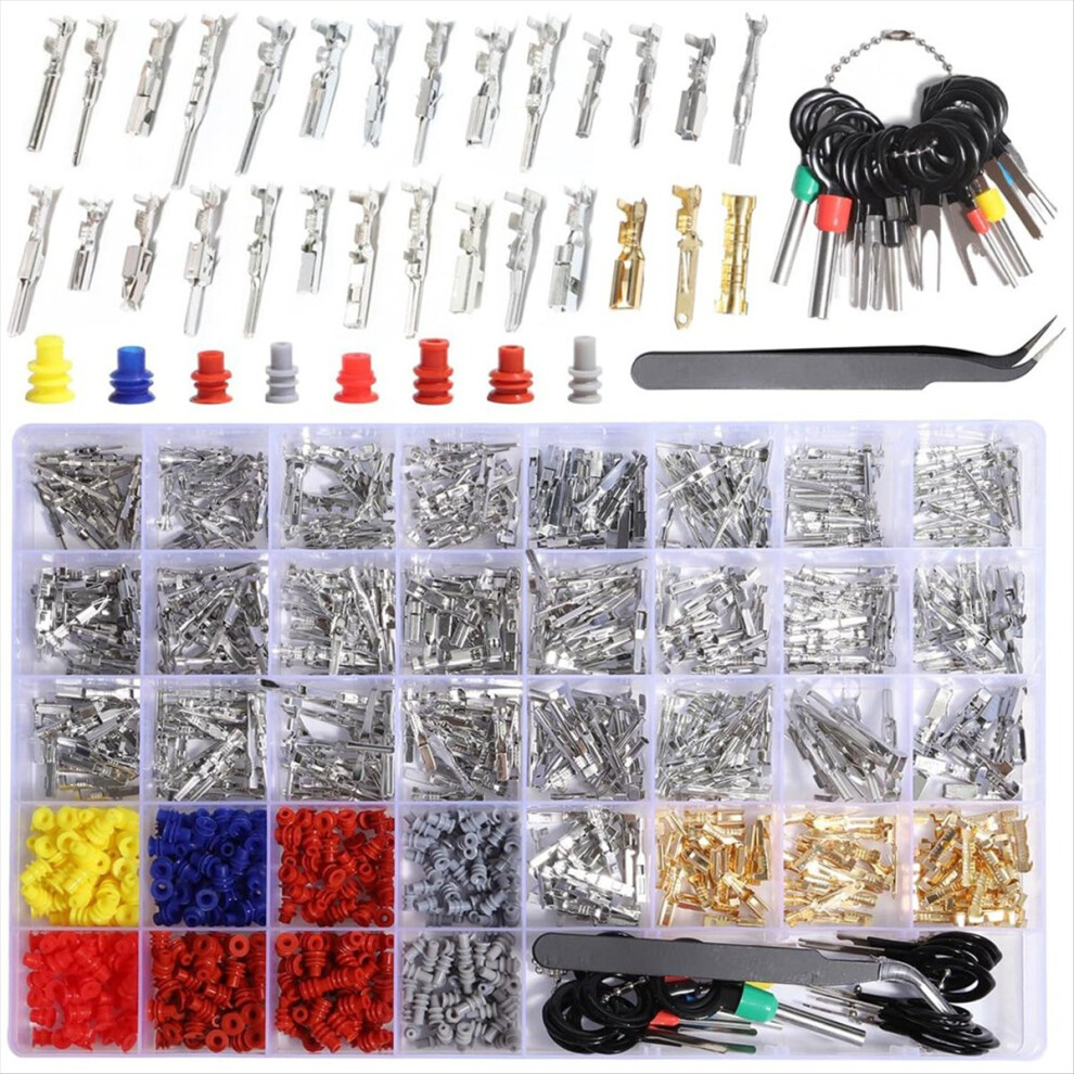 950Pcs Connector Pins Kit Crimped Terminal Pin Automotive 4852522448770