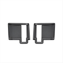 Middle Door Handle Frame Trim Sticker for Toyota Carbon Fiber Pattern