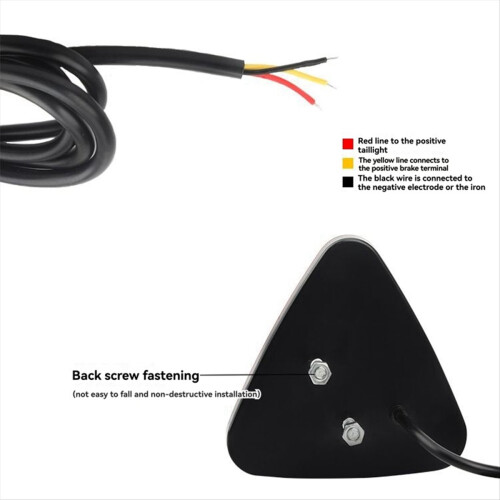 12V Τριγωνικό πίσω φως φρένων LED με φλας πίσω στοπ 2