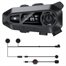 Motorcykel Bluetooth-headset, hjelm Bluetooth-headset med mikrofoner