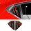 For Mazda Car Rear Louver Window Side Shutter Cover Trim 3