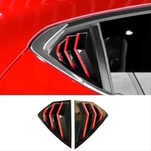 For Mazda Car Rear Louver Window Side Shutter Cover Trim 2